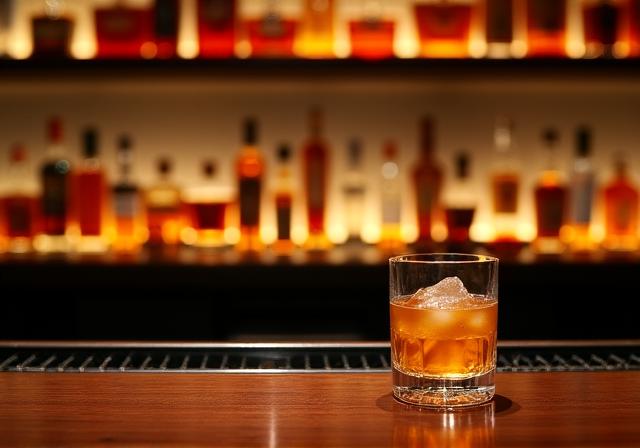 落ち着いた雰囲気の銀座のバーカウンター